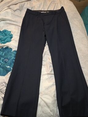 Banana Republic Women's Black Wide-Leg Dress Pants